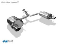 Fox Edelstahl Duplex Sportauspuff Lexus IS 250 XE2 je 115x85mm oval eingerollt