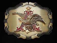 OG15153 NOS VINTAGE 1981 ANHEUSER-BUSCH BEER BREWING CO. RAINTREE BUCKLE