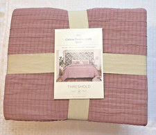 Threshold Double Cloth Quilt in Mauve - Jacquard Weave Midweight - King