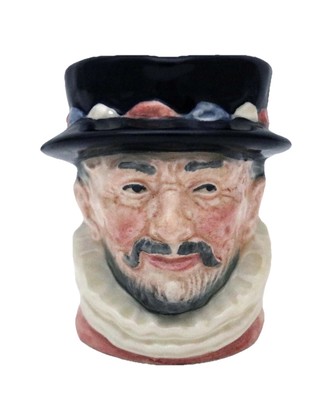 Vintage Royal Doulton England Beefeater Toby Jug Mini 3'' Tall Porcelain D6233