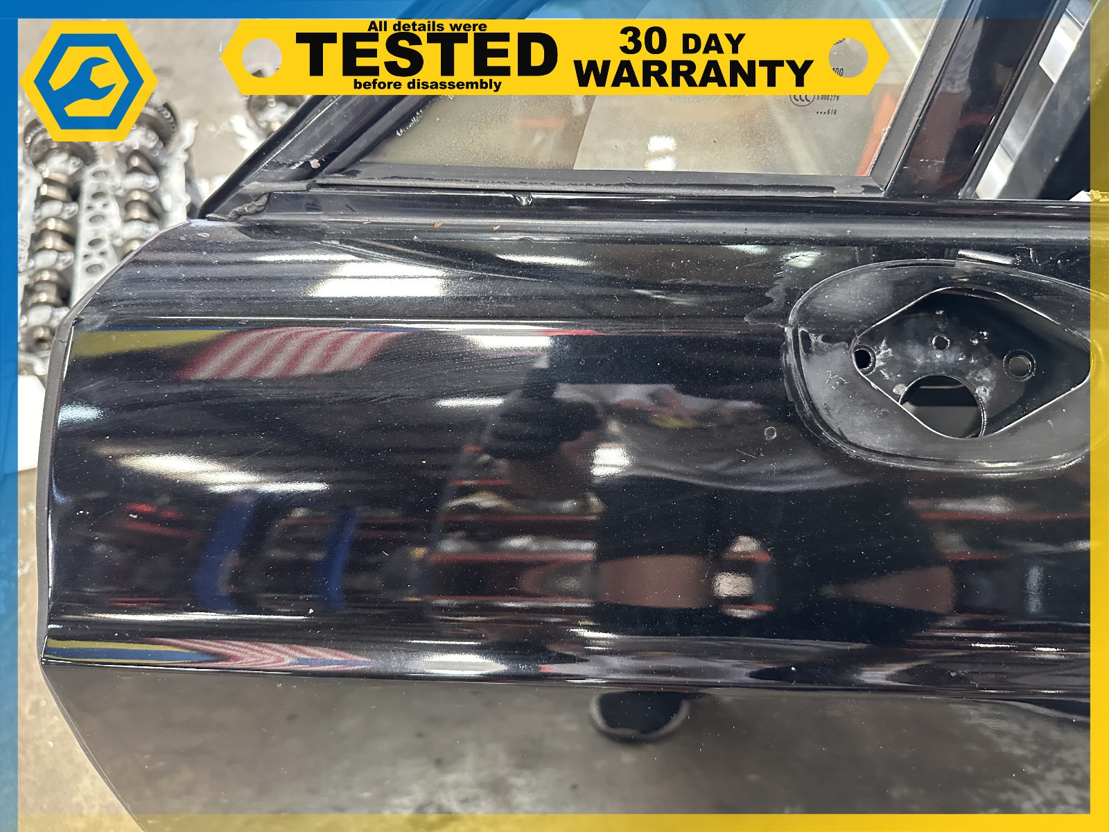 06-12 BENTLEY Flying Spur FRONT LEFT DRIVER SIDE DOOR SHELL Black OEM
