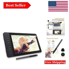 PD1161 11.6-Inch Drawing Tablet with Screen & Battery-Free Stylus