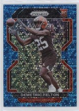 2021 Panini Prizm Rookie No Huddle Blue Prizm 20/79 Demetric Felton #411 12tf