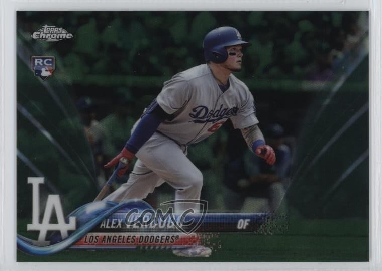 2018 Topps Chrome Green Refractor 55/99 Alex Verdugo (Batting) #167 2h5
