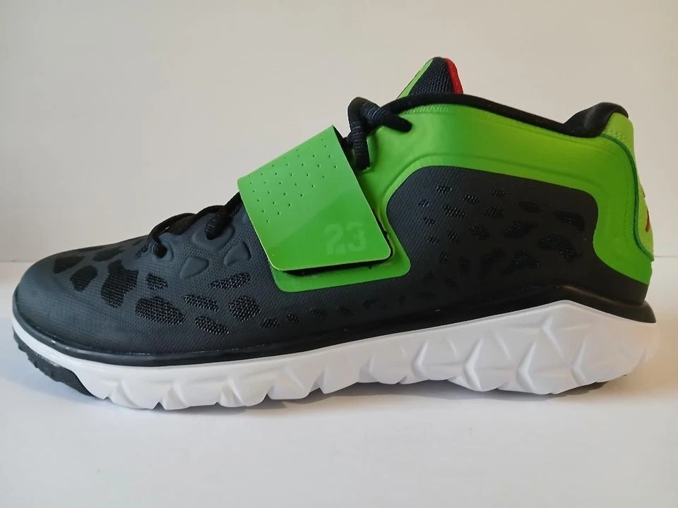 Jordan Flight Flex Trainer 2 Talla 10 Negro Verde Gimnasio Rojo Pulso Blanco 768911-024 Foto 3 de 4