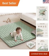 Baby Play Mats for Floor, 50x50 Playpen Mat, Thick Cushioning Padding Foam Pl...