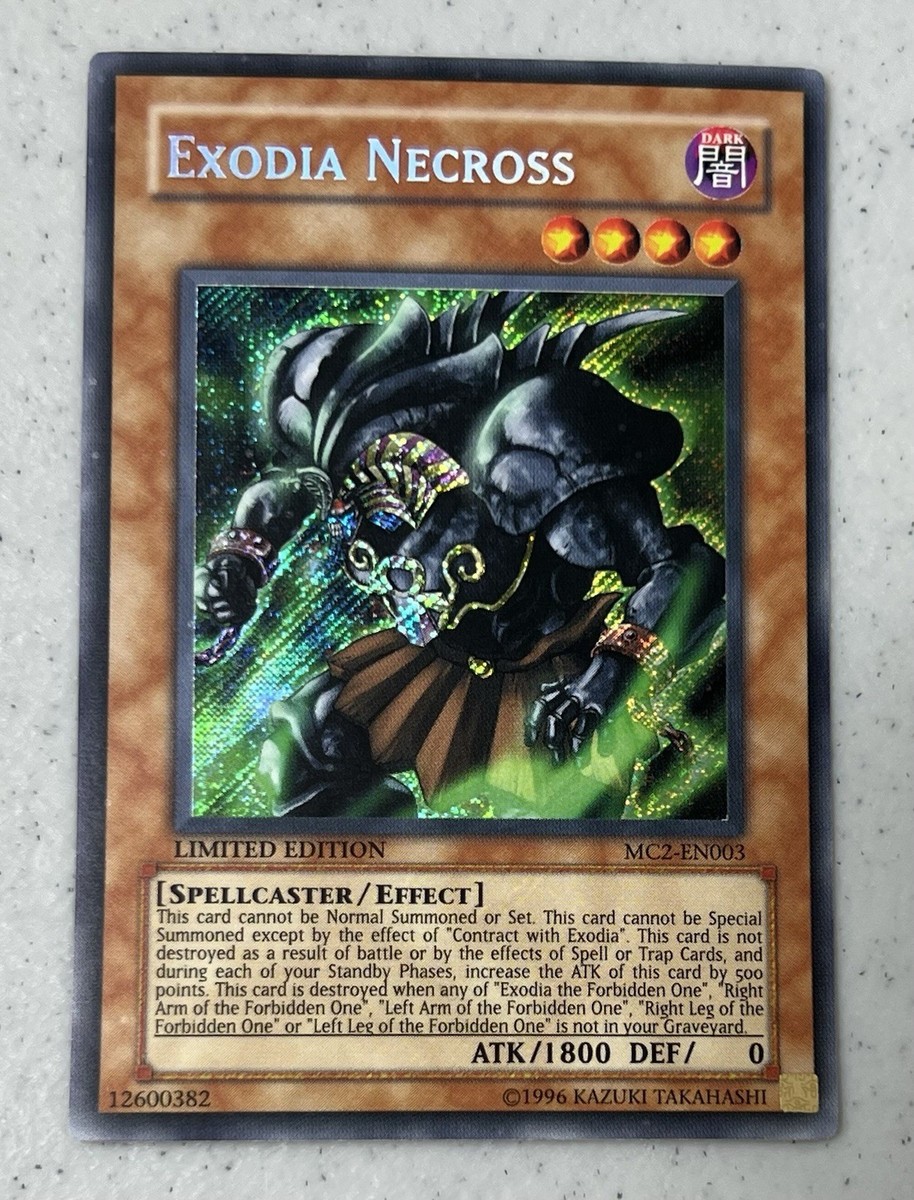 EXODIA NECROSS Secret Rare MC2-EN003 Limited Edition Yu-Gi-Oh
