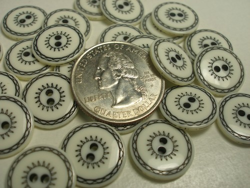 Neu ausgefallener weißer Sun Designer italienischer Knöpfe 5/8, 7/8, Blazer, Anzug U13 - Bild 7 von 10