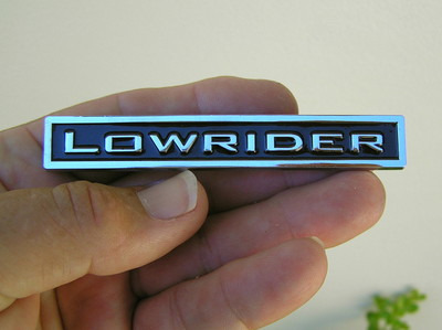 LOWRIDER METAL CAR BADGE Emblem ~ UK *NEW & UNIQUE!* Suit your Custom ...