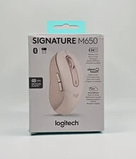 Logitech - Signature M650 Wireless Scroll Mouse with Silent Clicks - Rose