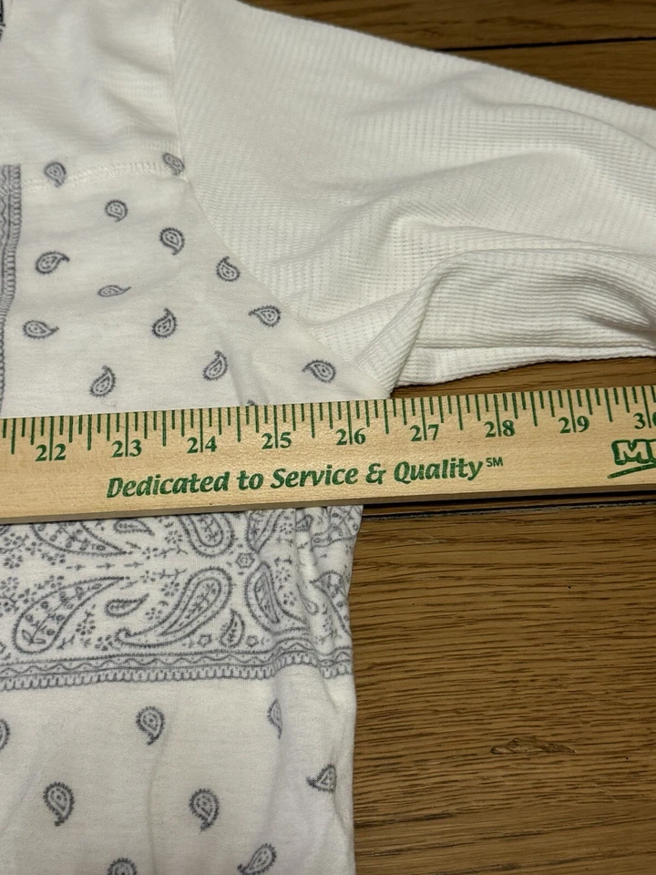 POL Anthropologie Size Large Oversized Relaxed Fit Knit Paisley V Neck Sweater - Image 4 of 4