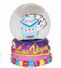 Schneekugel Las Vegas Nevada Welcome Sign Spielautomat Souvenir USA