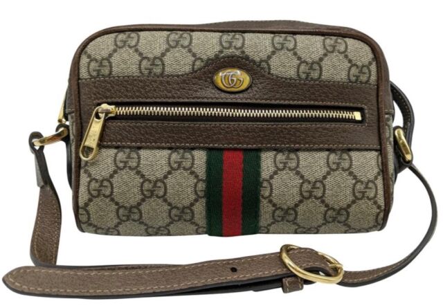 Gucci Authentic GG Supreme Canvas Crossbody Bag - Small | eBay