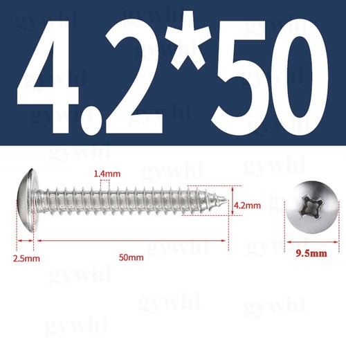 A2 / A4 Stainless Steel Phillips Large Flat Head Self Tapping Screw Wood Screws - Picture 63 of 133