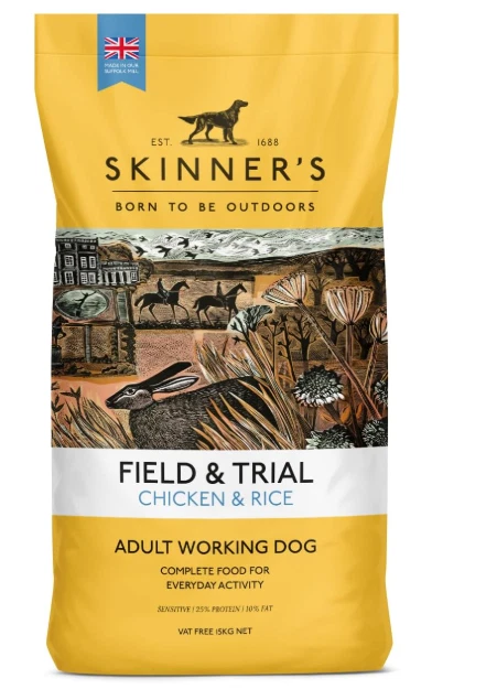 Skinner's Field & Trial Complete Dry Adult Working Dog Food Chicken Rice 15kg
Opens in a new window