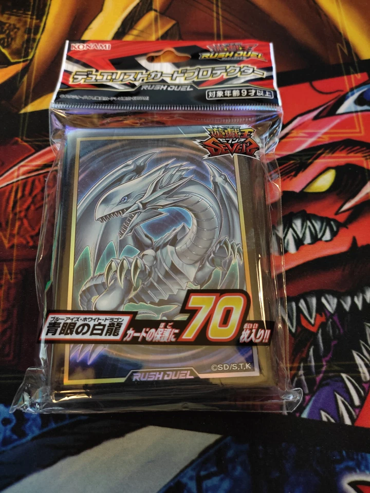 Yu-Gi-Oh Blauäugiger weißer Drache 70 Hüllen Sleeves OVP Blue Eyes White Dragon