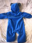 EUC COLUMBIA blue fleece bunting Snowsuit size 3-6 months — photo 6