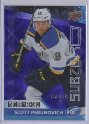 2021-22 SCOTT PERUNOVICH UPPER DECK ICE SUB ZERO ROOKIES 167/999