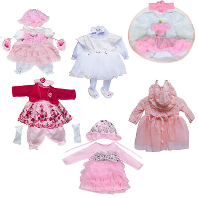 Doll Clothes for 20-22inch Reborn Baby Silicone Doll Dress Set