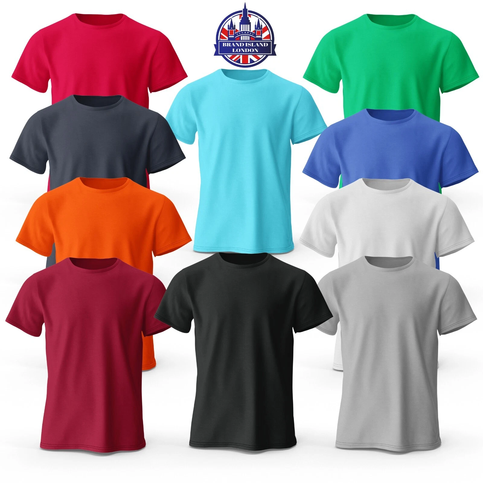 Men's Plain T-Shirt 5 Pack Heavy Blend 100% Cotton Short Sleeve Gym Top Tees New
Opens in a new wind