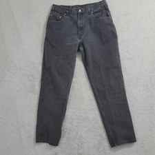 Vintage Levi's 545 Brown tab Loose Fit Men's Black Jeans 36x32 Tapered 21PT