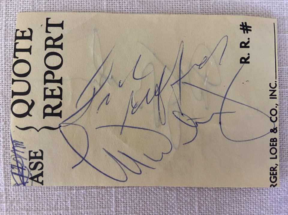 10 Original Sports Autographs Tug McGraw Frank Gifford Baseball Football Signed - Image 3 of 4