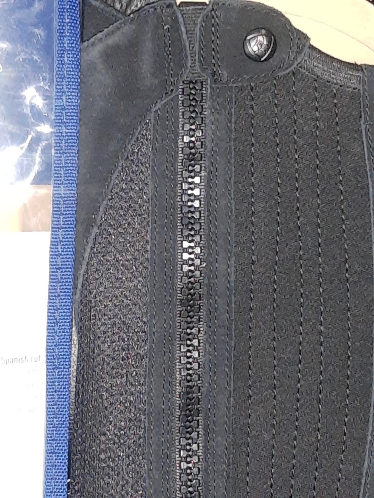 NEW Ariat Terrain II Half Chaps Black Size XST XSmall Tall 13.5" Calf 19.5" Tall