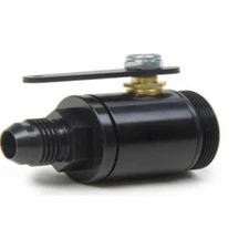 MPD Racing 73800 Shutoff Valve; Fuel Shutoff; In-Line Aluminum; Black