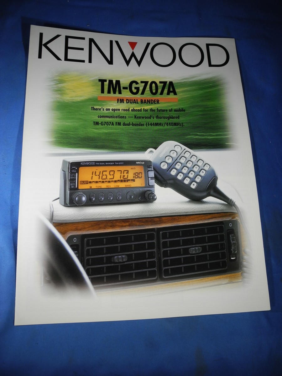 BROCHURE: KENWOOD TM-G707A FM DUAL BANDER TRANSCEIVER | eBay