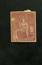 Timbre ILE MAURICE Yvert et Tellier n°14 n* Mh Petite tâche (Cyn37) Lot F