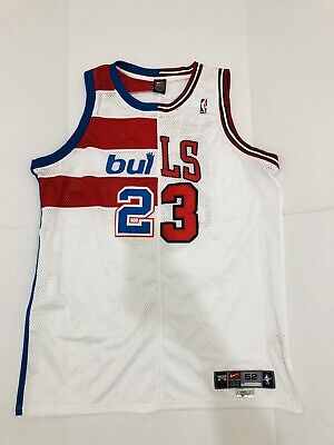 Nike Michael Jordan #23 BULLS/Wizard Half NBA JERSEY SIZE 52