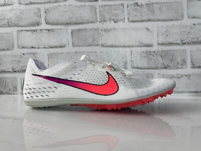 Nike Zoom Victory 3 Track & Field Distance Spikes White 835997-100
