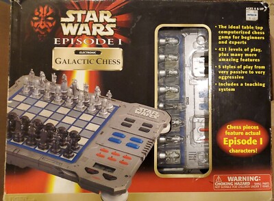 その他 STAR WARS EPSODE1 CHESS SET Vintage Star Wars Episode 1 Large Chess Set With Folding Board