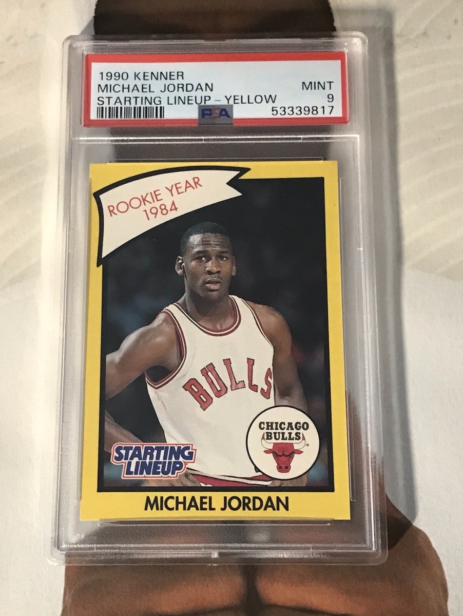 1990 Michael Jordan Kenner Starting Lineup Basketball Rookie Card 