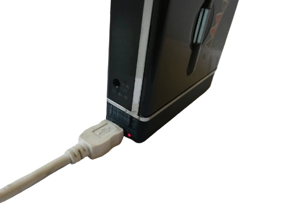 USB rechargeable Battery Case For SONY Walkman WM-109 F109 -Black