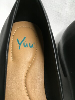 YUU- Black Flats / Slip On Shoes - Size 8.5 | eBay