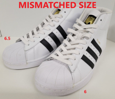 Mismatched Size 6 / 6.5): Men's White & Black Adidas Pro Model Shoes | eBay