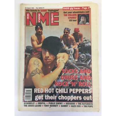 NEW MUSICAL EXPRESS NME MAGAZINE 20 AUGUST 1994 npbox0049 RED HOT CHILLI PEPPERS