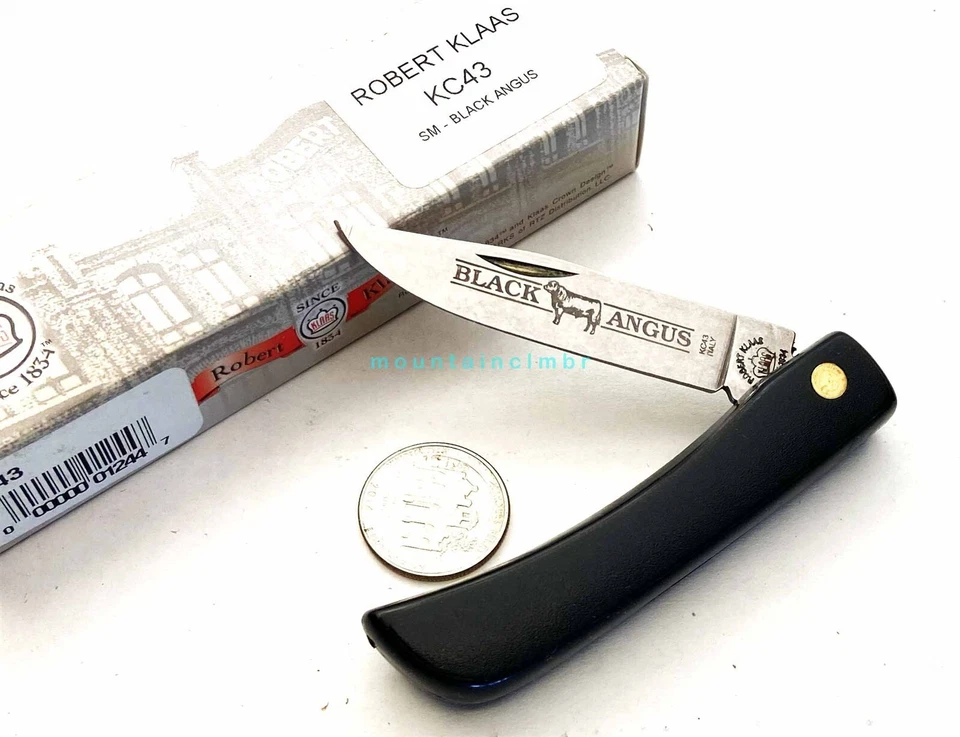 Cuchillo Robert Klaas Italia DESCONTINUADO Sodbuster Negro Angus 6.3/3.5/2.8 KC43 Foto 2 de 4