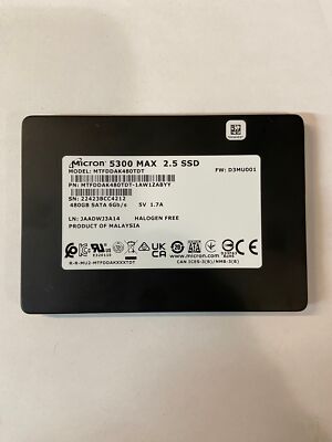 MTFDDAK480TDT-1AW1ZABYY - Micron 480GB SSD SATA 2.5''  HDD