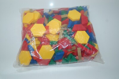ETA Cuisenaire Pattern Blocks, Set/250 Plastic 6 Color Teaching ...
