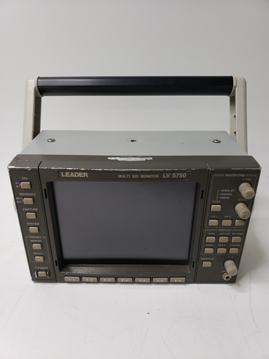 Leader Model LV5750 Multi SDI Waveform Monitor Only Untested | eBay