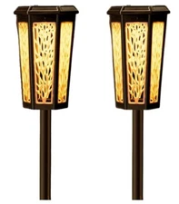 4PCS Solar Pathway Lights Outdoor Garden Low Voltage Landscape Color Change