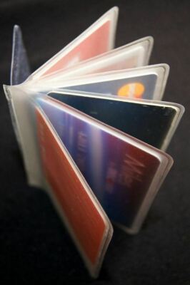 plastic card sleeves for wallets Blue Summit Supplies Baseball Sleeves, 900 Pockets, Binder Sheets Protecting Business Cards, Collector Card Sleeves, 100 Pack Holds up to 6 credit cards 2pcs Insert Plastic Card Sleeves,