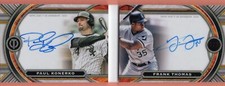 2023 TOPPS TRIBUTE TEAM TANDEMS DUAL AUTOGRAPHS FRANK THOMAS/PAUL KONERKO 7/25