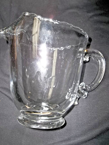 FOSTORIA CENTURY PITCHER #2630 CLEAR HEAVY PRESSED 48 OZ CAPACITY