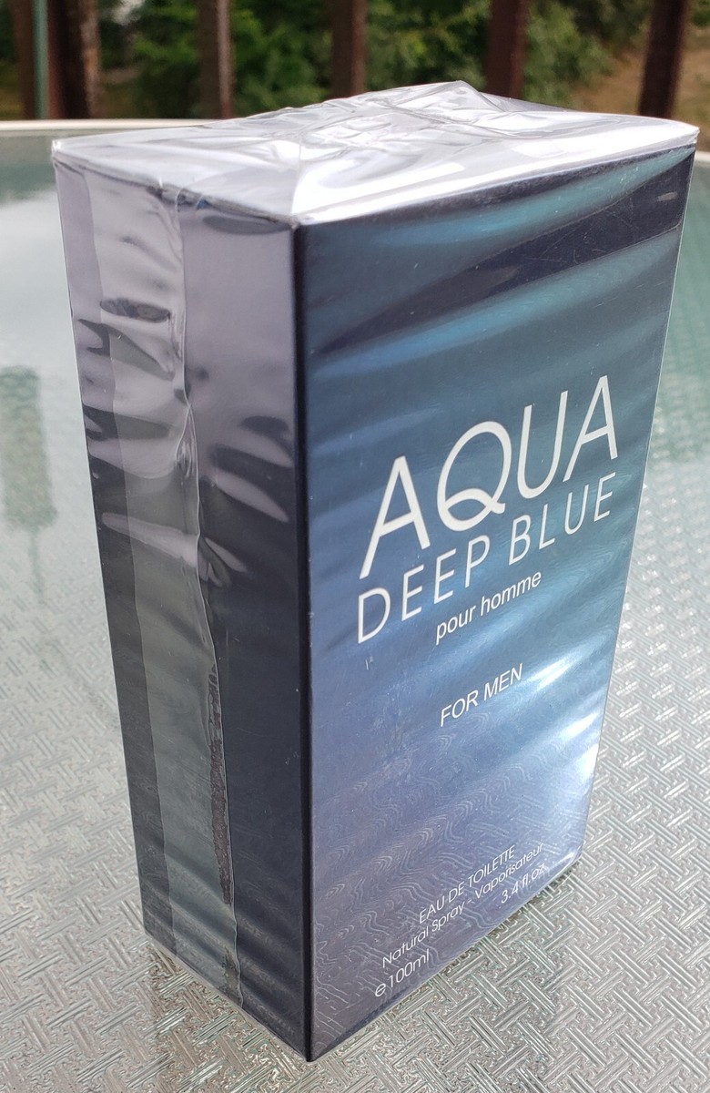 Aqua Deep Blue for Men's Cologne 3.4 fl.oz Eau de toilette