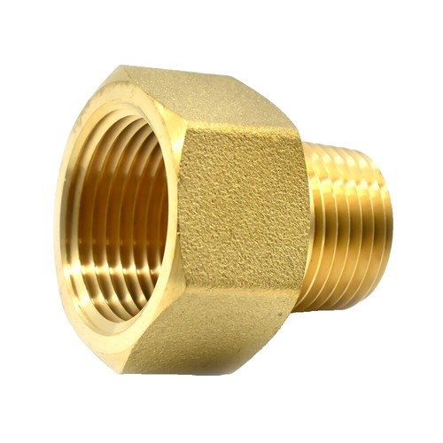 Brass, DOT Air Brake Male Connector W/Spring For Rubber Hose 3/8 In. X - Foto 3