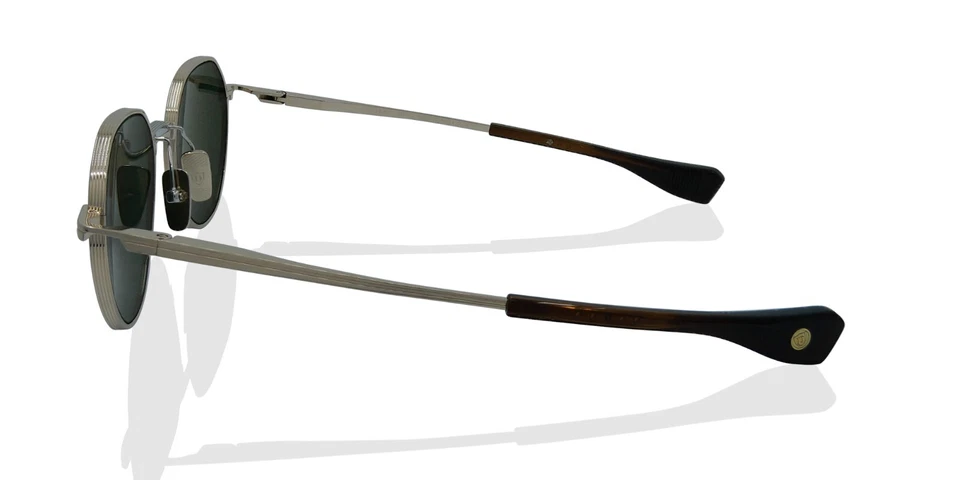 Dita Lunettes Vers-One DTS150-A-01 Or Blanc/Argent/G-15 Lentille - Authentique - Photo 3/4