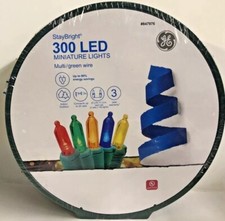 GE StayBright 300-Count 74.5-ft Multicolor LED Miniature Christmas String Lights